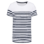 White / Navy Stripes