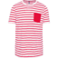 White / Red Stripe